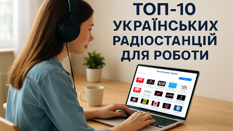 Топ-10 українських радіостанцій для роботи онлайн